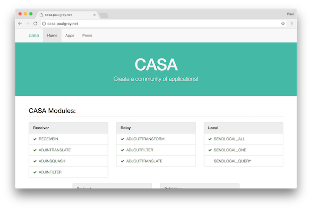CASA node.js